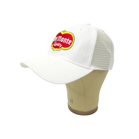 Del Monte Quality Mesh Snapback Cap Embroidered Logo Patch Trucker Baseball Hat - Picture 2 of 13